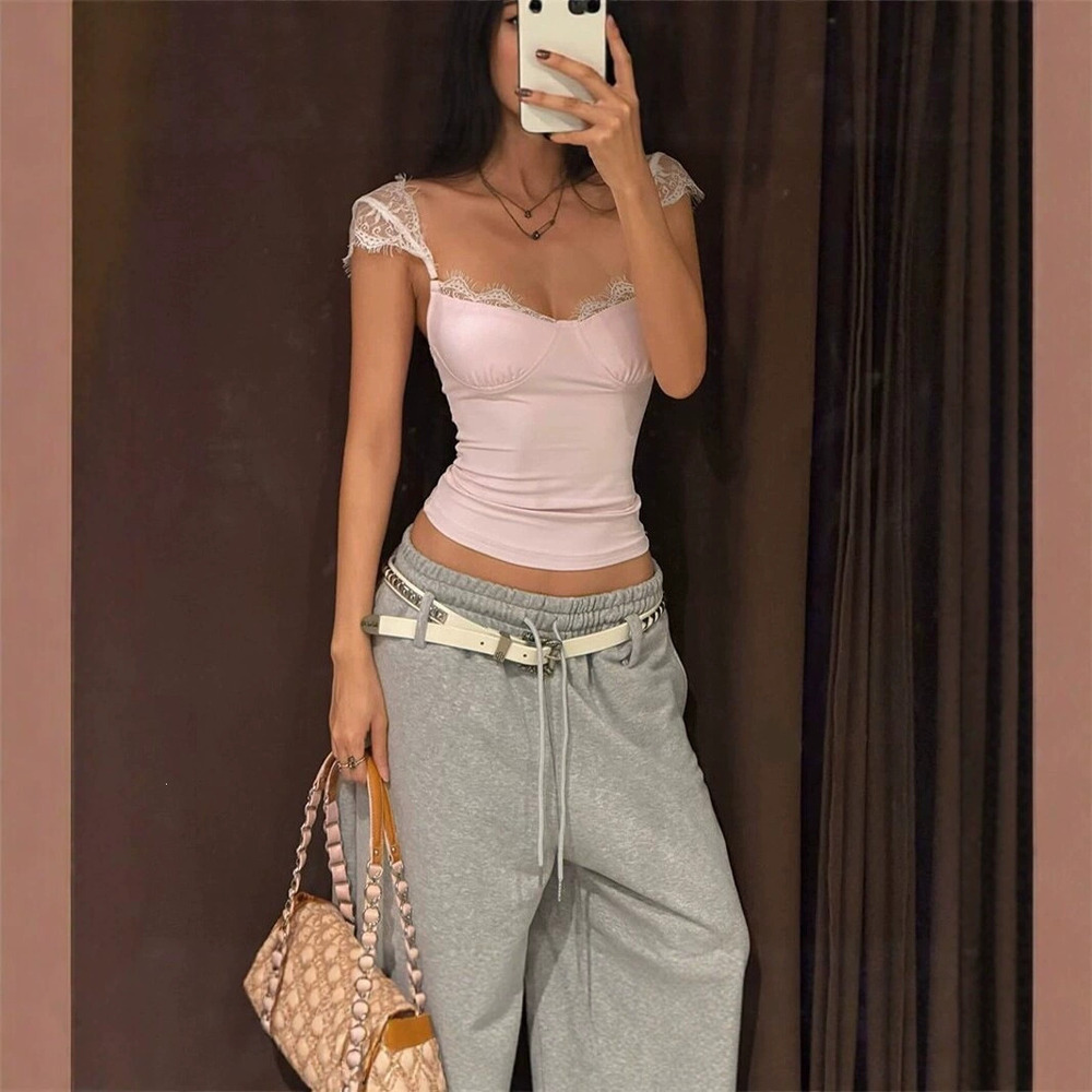 Zara Lace Flutter Sleeve Crop Top Cami